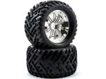 HPI Goliath Tyre 7" On Tremor Wheel Chrome with 17mm Hex 4728